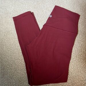 lululemon athletica Deep Red Leggings